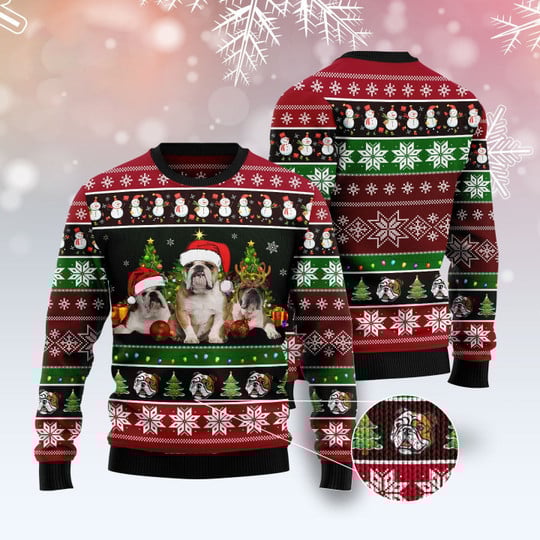 Bulldog Group Beauty Ugly Christmas Sweater For Men & Women Christmas Gift Sweater US3262 - WeCustomit