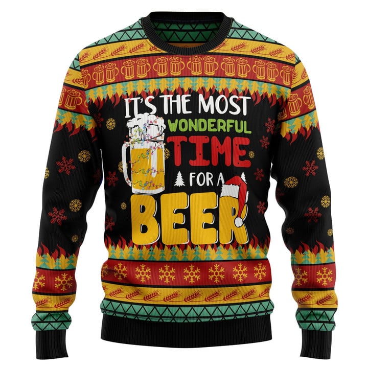 Beer Season Ugly Christmas Sweater For Men & Women Christmas Gift Sweater US3269 - WeCustomit