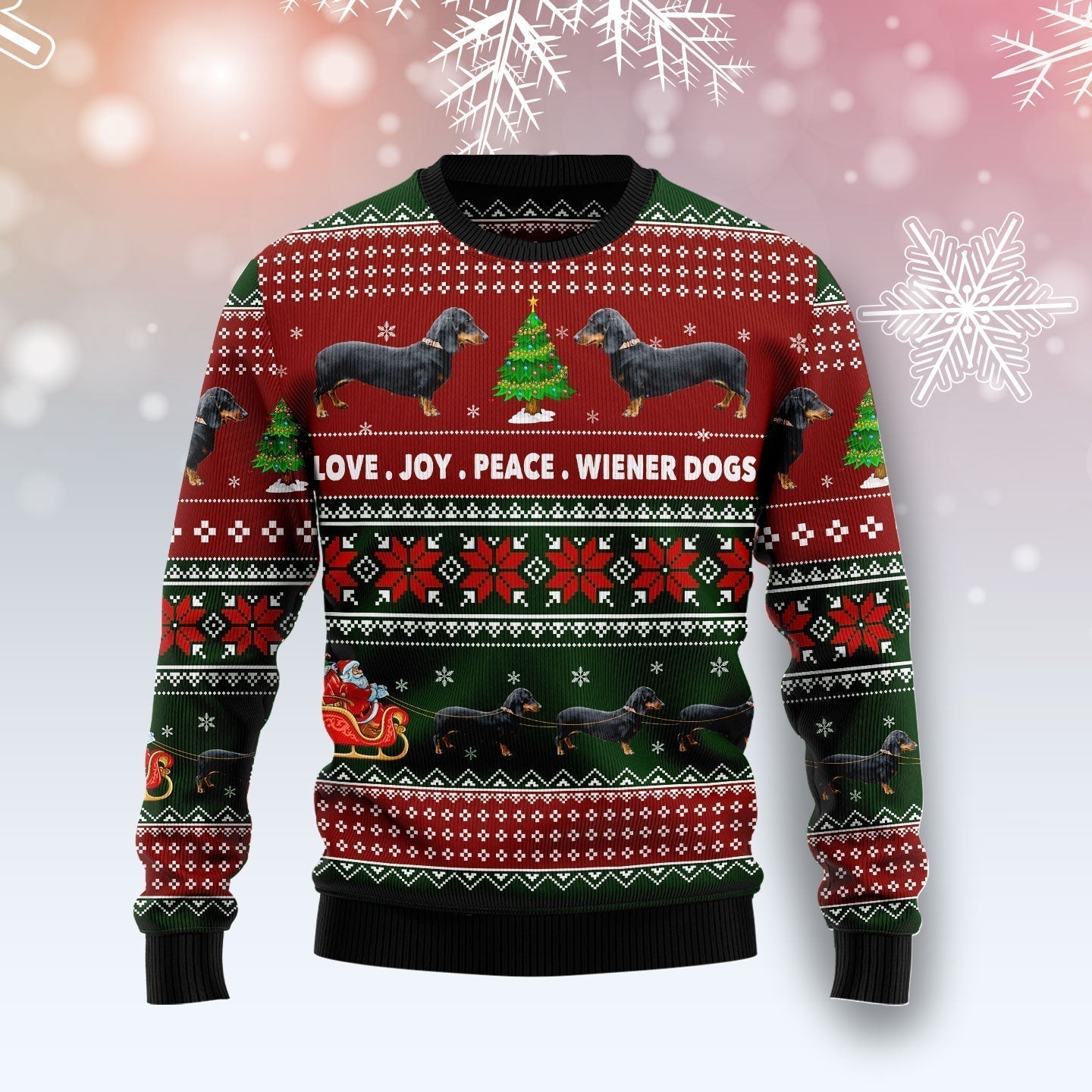 Dog Lover Ugly Christmas Sweater For Men & Women Christmas Gift Sweater US1850 - WeCustomit