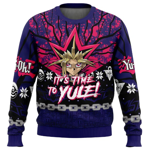 It’s Time To Yule Yugioh Ugly Christmas Sweater DL034 - WeCustomit
