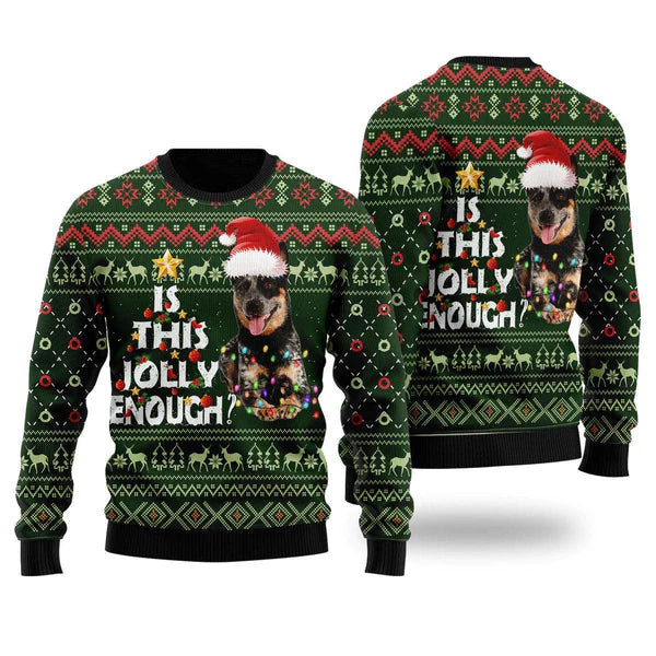Cattle Dog Jolly Ugly Christmas Sweater For Men & Women Christmas Gift Sweater US2045 - WeCustomit