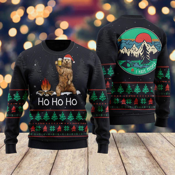 Ho Ho Ho Ugly Christmas Sweater For Men & Women Christmas Gift Sweater US2373 - WeCustomit
