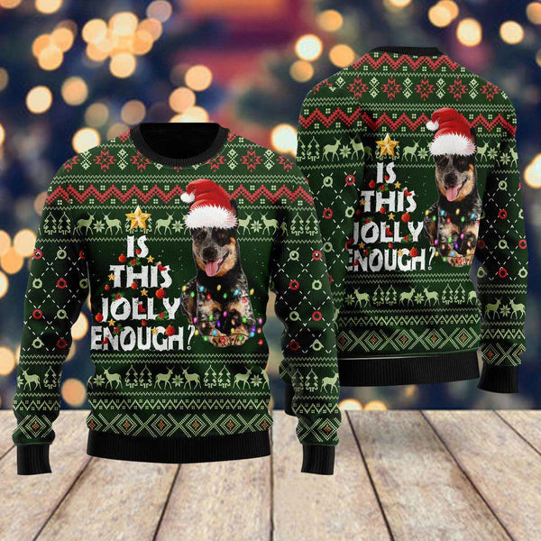 Cattle Dog Jolly Ugly Christmas Sweater For Men & Women Christmas Gift Sweater US2045 - WeCustomit