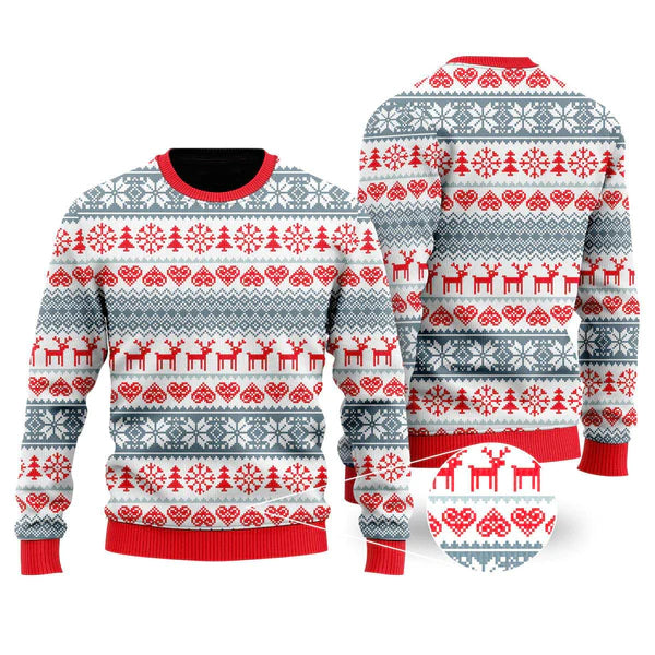 Cute Christmas Pattern Ugly Christmas Sweater For Men & Women Christmas Gift Sweater US1358 - WeCustomit