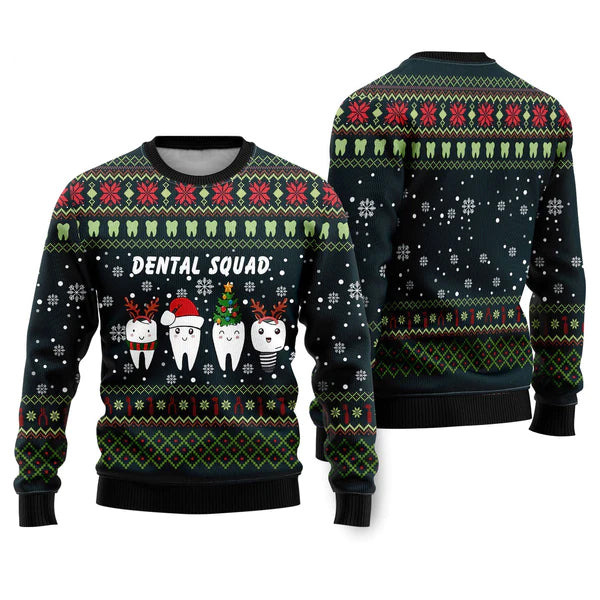 Dental Squad Ugly Christmas Sweater For Men & Women Christmas Gift Sweater US1959 - WeCustomit