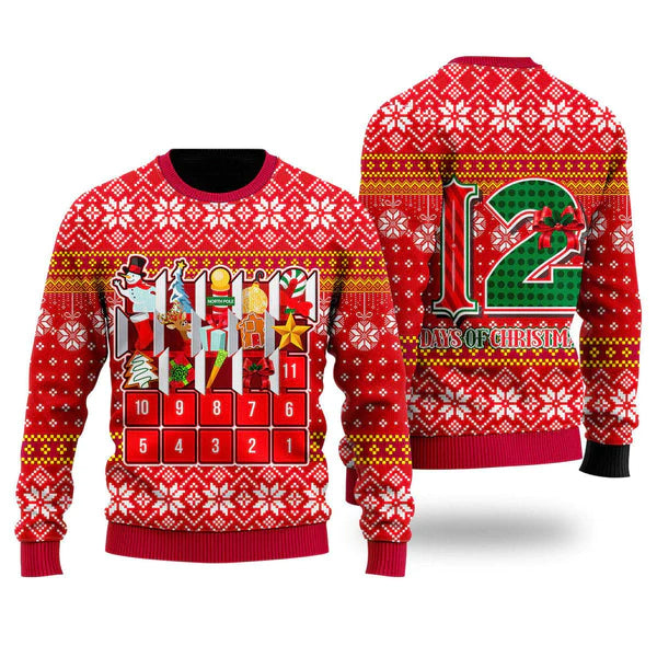 The Twelve Day Of Christmas Ugly Christmas Sweater For Men & Women Christmas Gift Sweater US1362 - WeCustomit