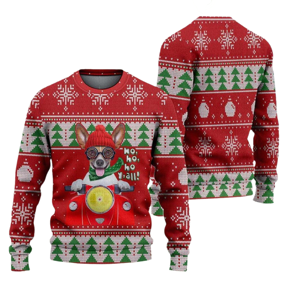 Hohoho Yall Ugly Christmas Sweater For Men & Women Christmas Gift Sweater US2741 - WeCustomit