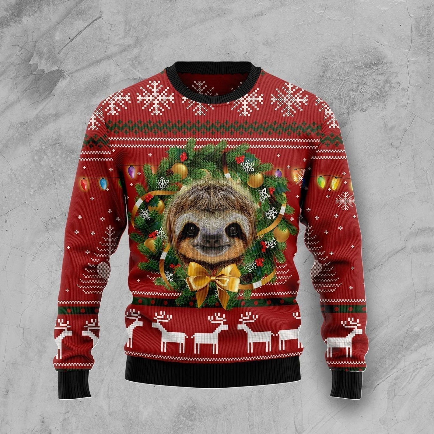 Merry Slothmas Ugly Christmas Sweater For Men & Women Christmas Gift Sweater US1511 - WeCustomit
