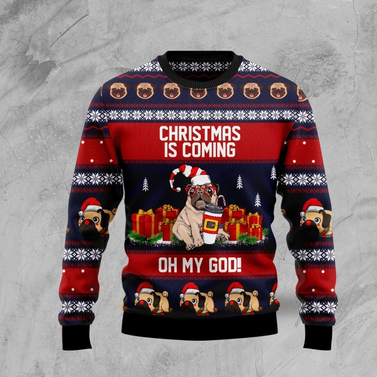 Christmas Is Coming Ugly Christmas Sweater For Men & Women Christmas Gift Sweater US3511 - WeCustomit