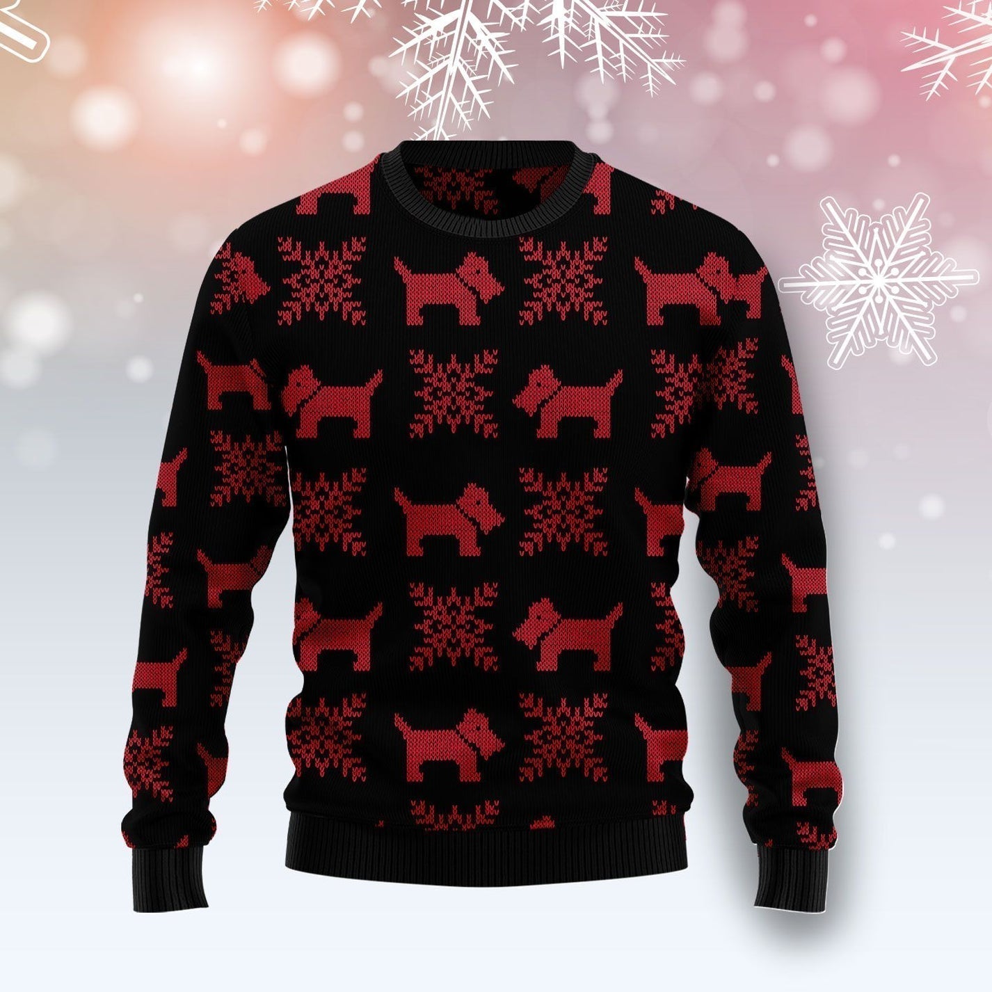 Scottish Terrier Christmas Ugly Christmas Sweater For Men & Women Christmas Gift Sweater US3411 - WeCustomit