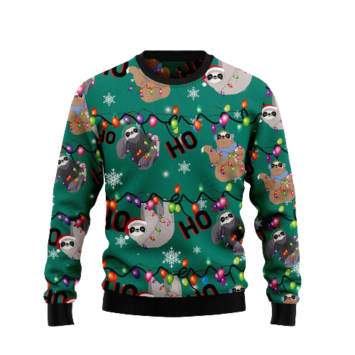 Sloth Hohoho Ugly Christmas Sweater For Men & Women Christmas Gift Sweater US1513 - WeCustomit