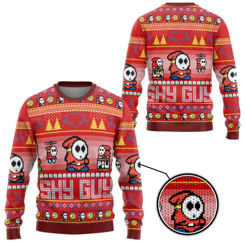 Su.per Ma.rio Shy Guy Ugly Christmas Sweater For Men & Women Christmas Gift Sweater US4252 - WeCustomit