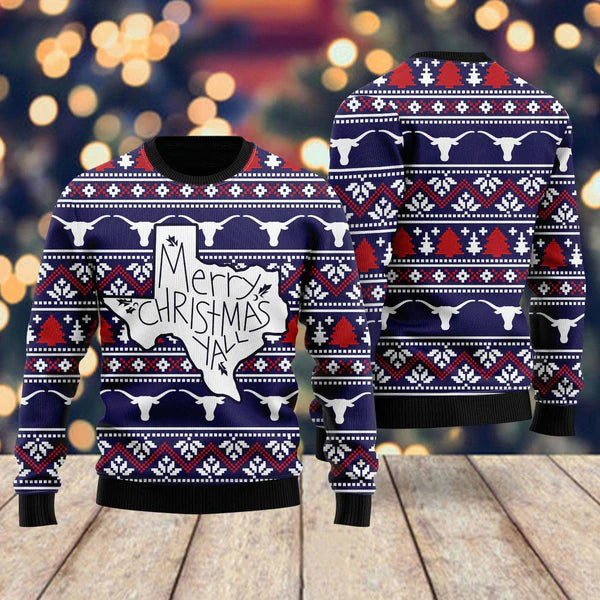 Merry Christmas Ugly Christmas Sweater For Men & Women Christmas Gift Sweater US1056 - WeCustomit