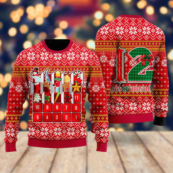 The Twelve Day Of Christmas Ugly Christmas Sweater For Men & Women Christmas Gift Sweater US1362 - WeCustomit