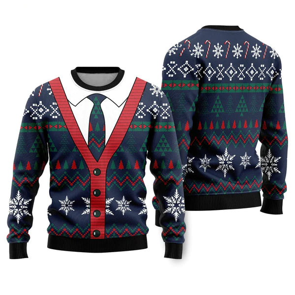 Cardigan Christmas Pattern Ugly Christmas Sweater For Men & Women Christmas Gift Sweater US1057 - WeCustomit