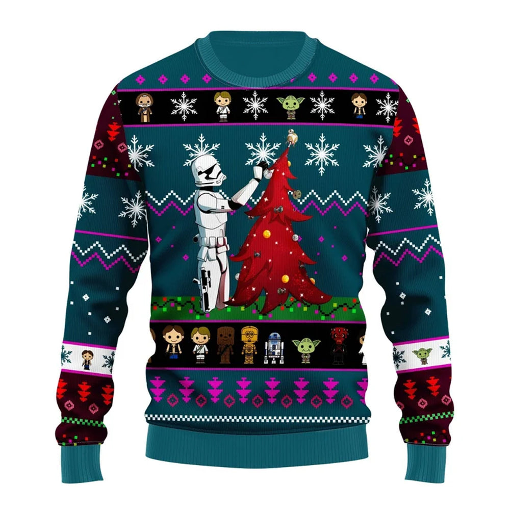 Trooper Pine Tree Ugly Christmas Sweater For Men & Women Christmas Gift Sweater US3894 - WeCustomit