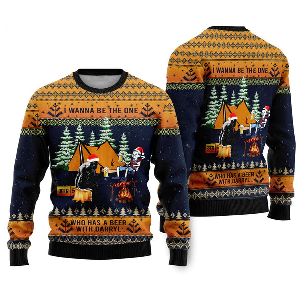 Bigfoot Camping Ugly Christmas Sweater For Men & Women Christmas Gift Sweater US1746 - WeCustomit