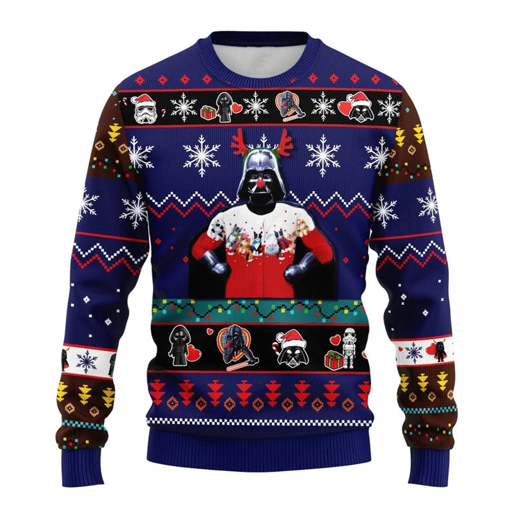 Trooper Da.rth Va.der Ugly Christmas Sweater For Men & Women Christmas Gift Sweater US3887 - WeCustomit