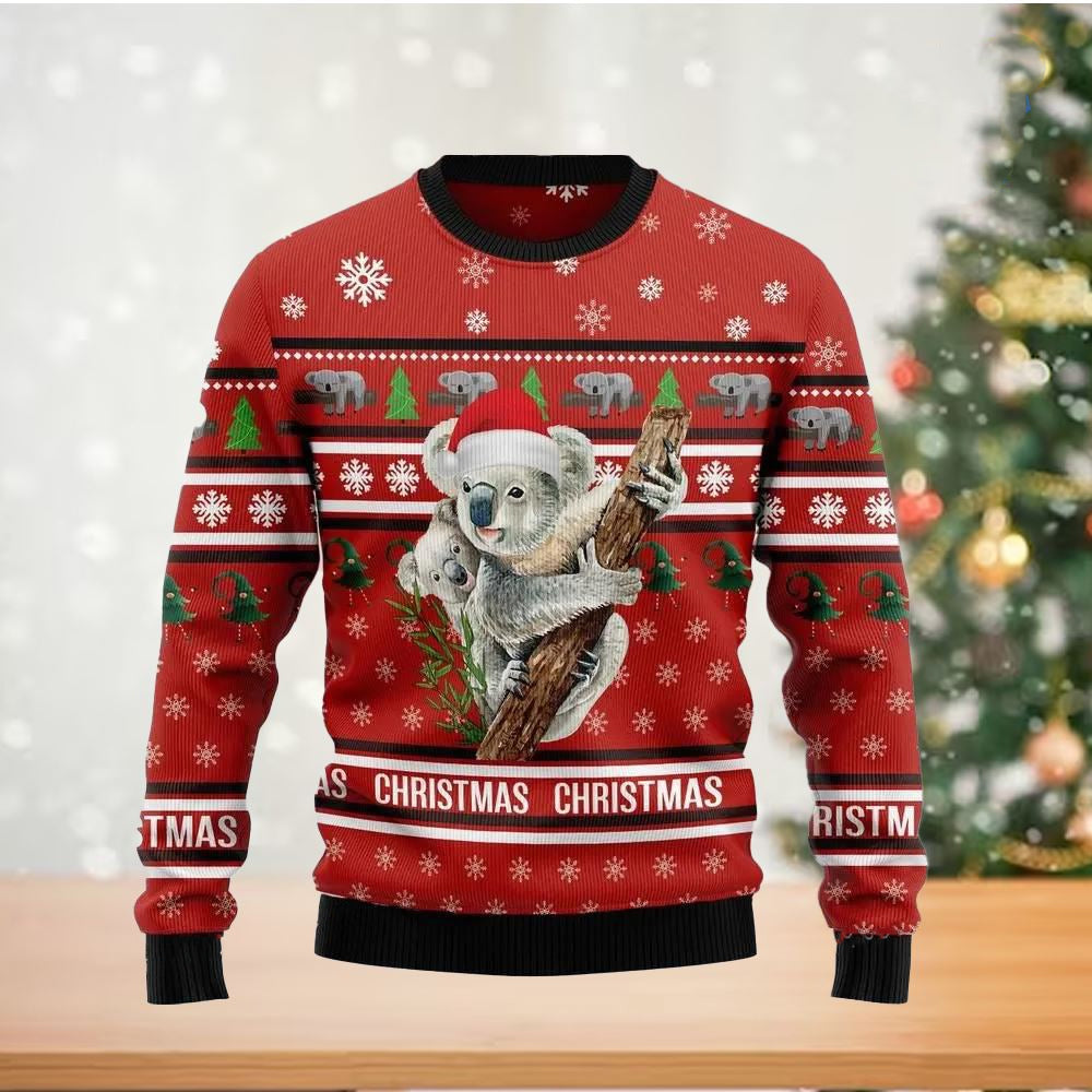 Merry Christmas Koala Ugly Christmas Sweater For Men & Women Christmas Gift Sweater US2864 - WeCustomit