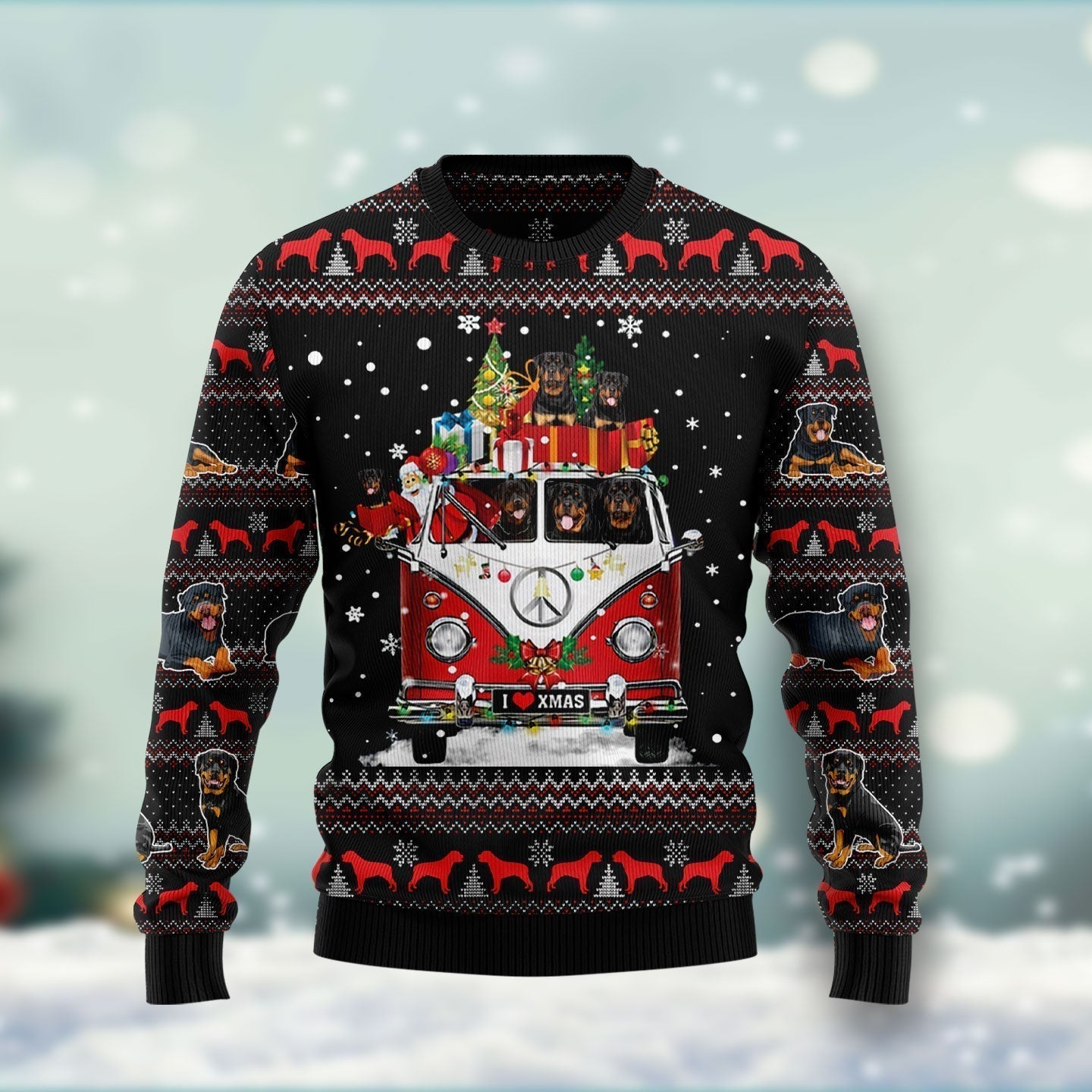 I Love Xmas Ugly Christmas Sweater For Men & Women Christmas Gift Sweater US2849 - WeCustomit