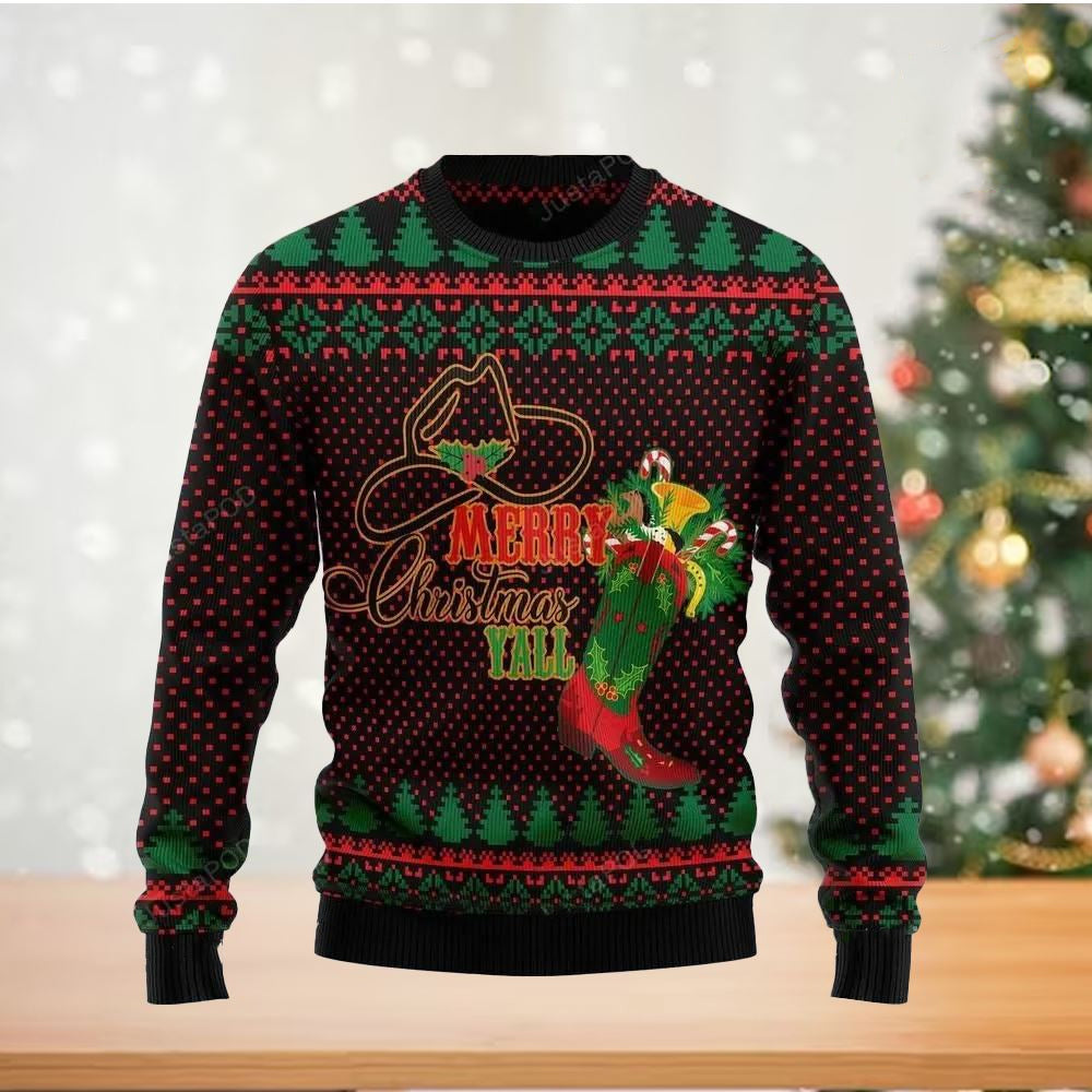 Merry Christmas Ugly Christmas Sweater For Men & Women Christmas Gift Sweater US2871 - WeCustomit