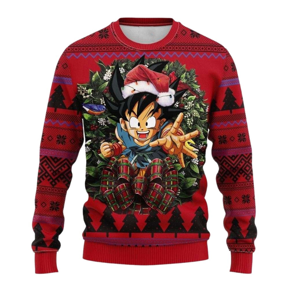 Goku Kid Dragon Ball Z Ugly Christmas Sweater For Men & Women Christmas Gift Sweater US4157 - WeCustomit