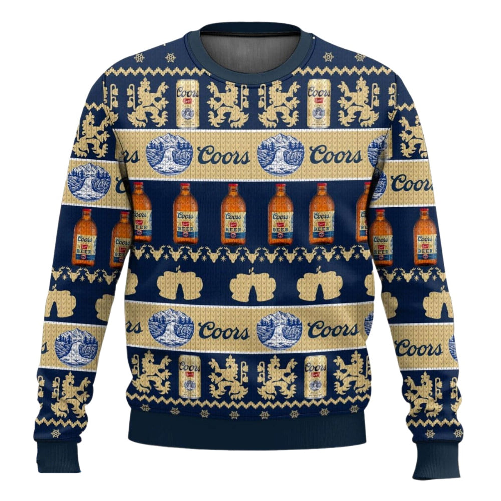 Unisex Coors 3D Ugly Christmas Sweater For Men & Women Christmas Gift Sweater BH1345 - WeCustomit