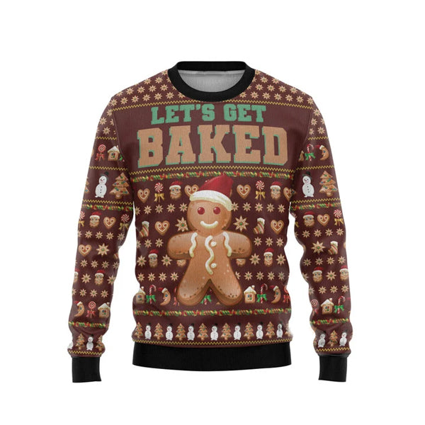 Baked Baking Lovers Ugly Christmas Sweater For Men & Women Christmas Gift Sweater US3247 - WeCustomit