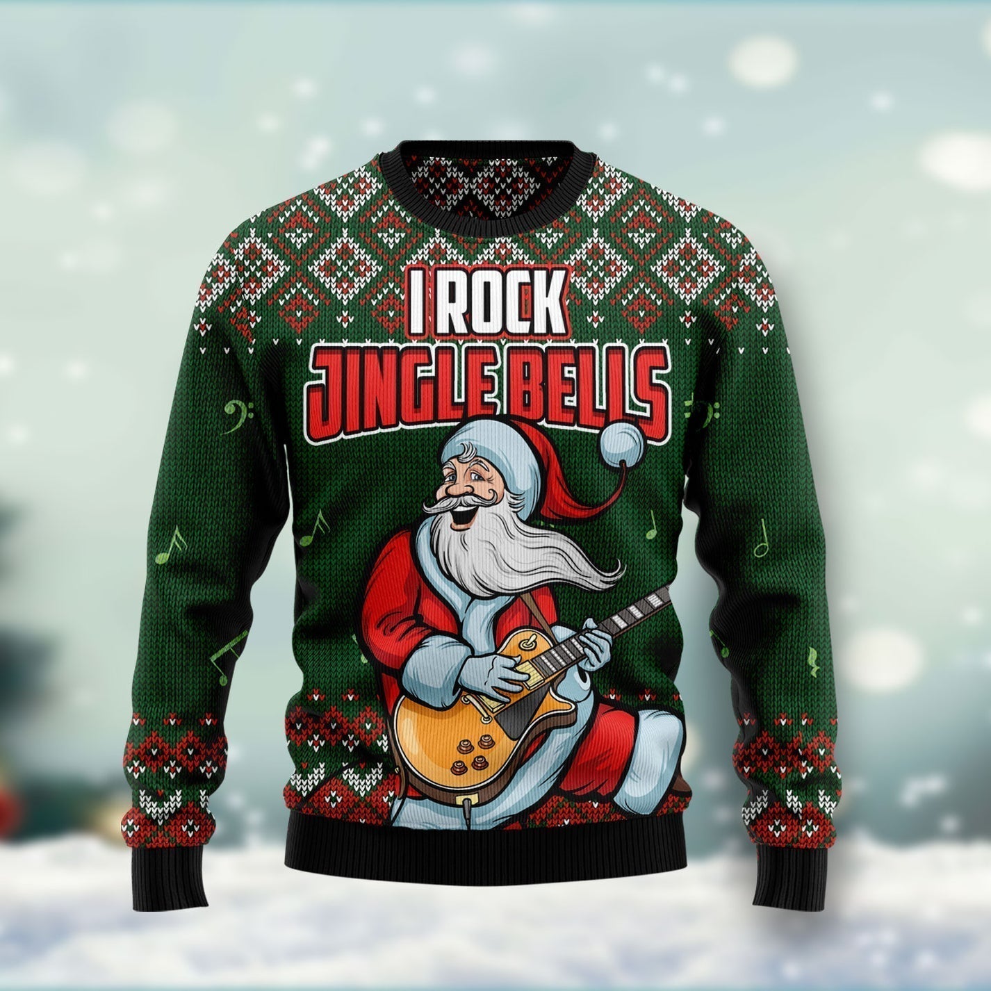 I rock Jingle Bells Ugly Christmas Sweater For Men & Women Christmas Gift Sweater US3549 - WeCustomit