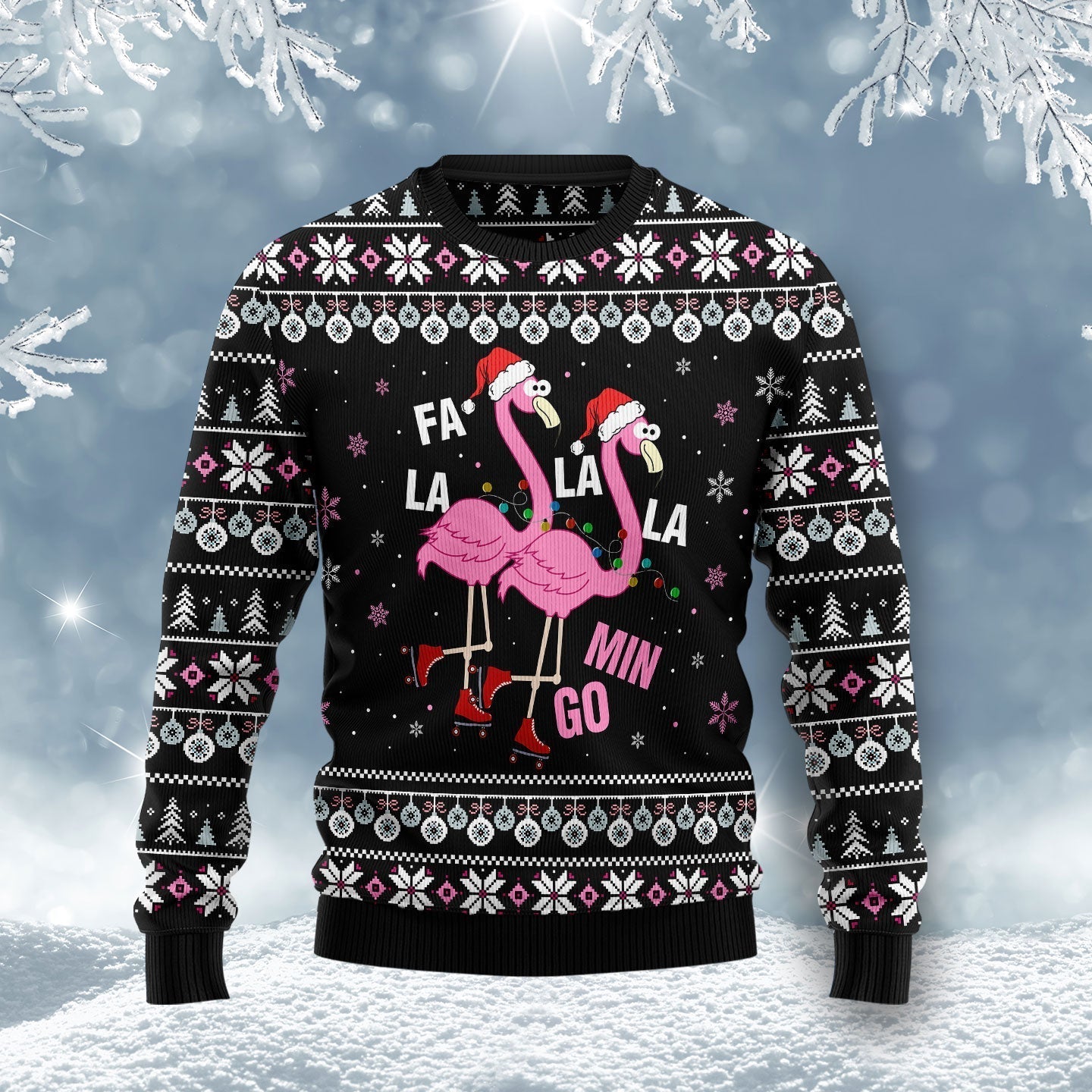 Fla la la la mingo Ugly Christmas Sweater For Men & Women Christmas Gift Sweater US1733 - WeCustomit