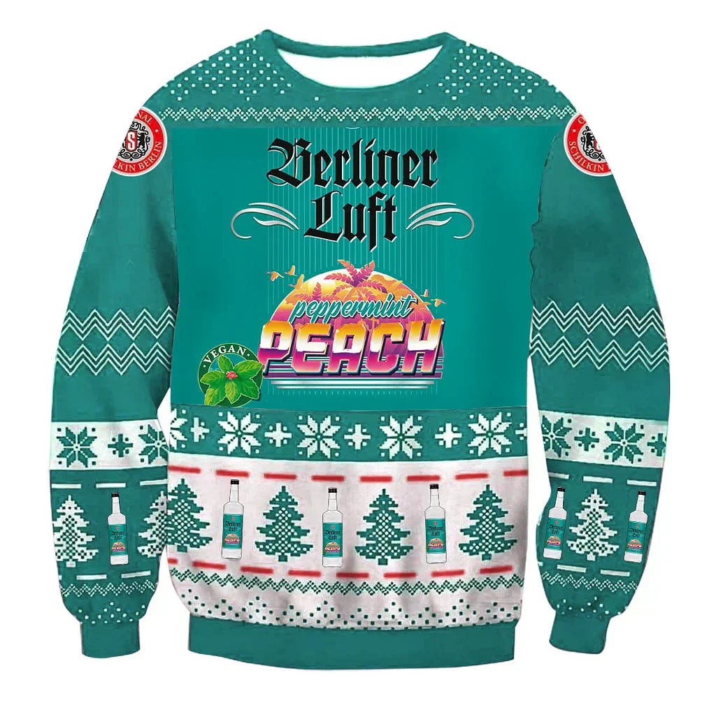 Unisex Berliner Luft Peach 3D Ugly Christmas Sweater For Men & Women Christmas Gift Sweater BH1362 - WeCustomit