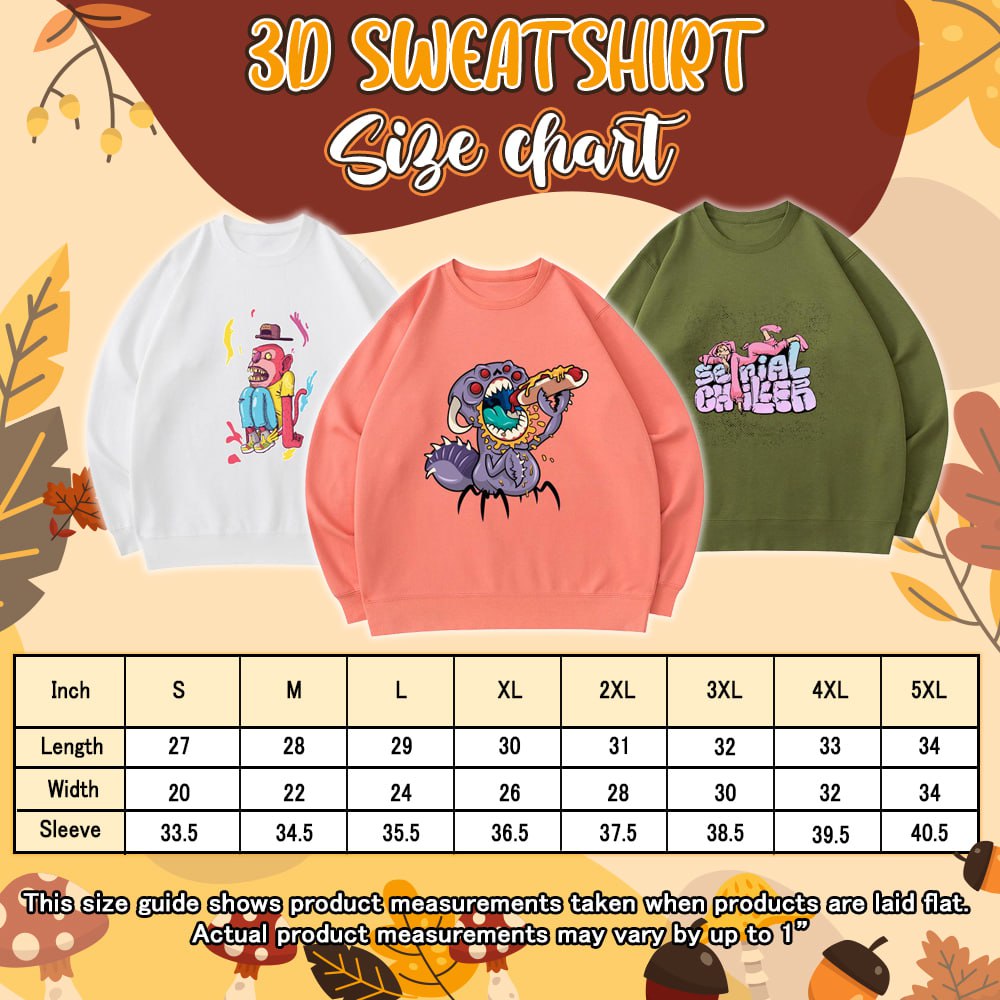 Sweater Weather Embroidered Halloween Sweatshirt 2D Crewneck Sweatshirt All Over Print Sweatshirt For Women Sweatshirt For Men SWS3053 - WeCustomit