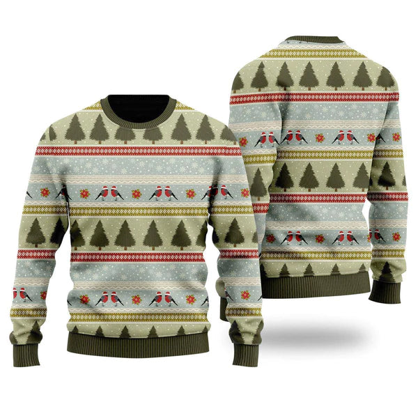 Christmas Birds Pattern Ugly Christmas Sweater For Men & Women Christmas Gift Sweater US1059 - WeCustomit