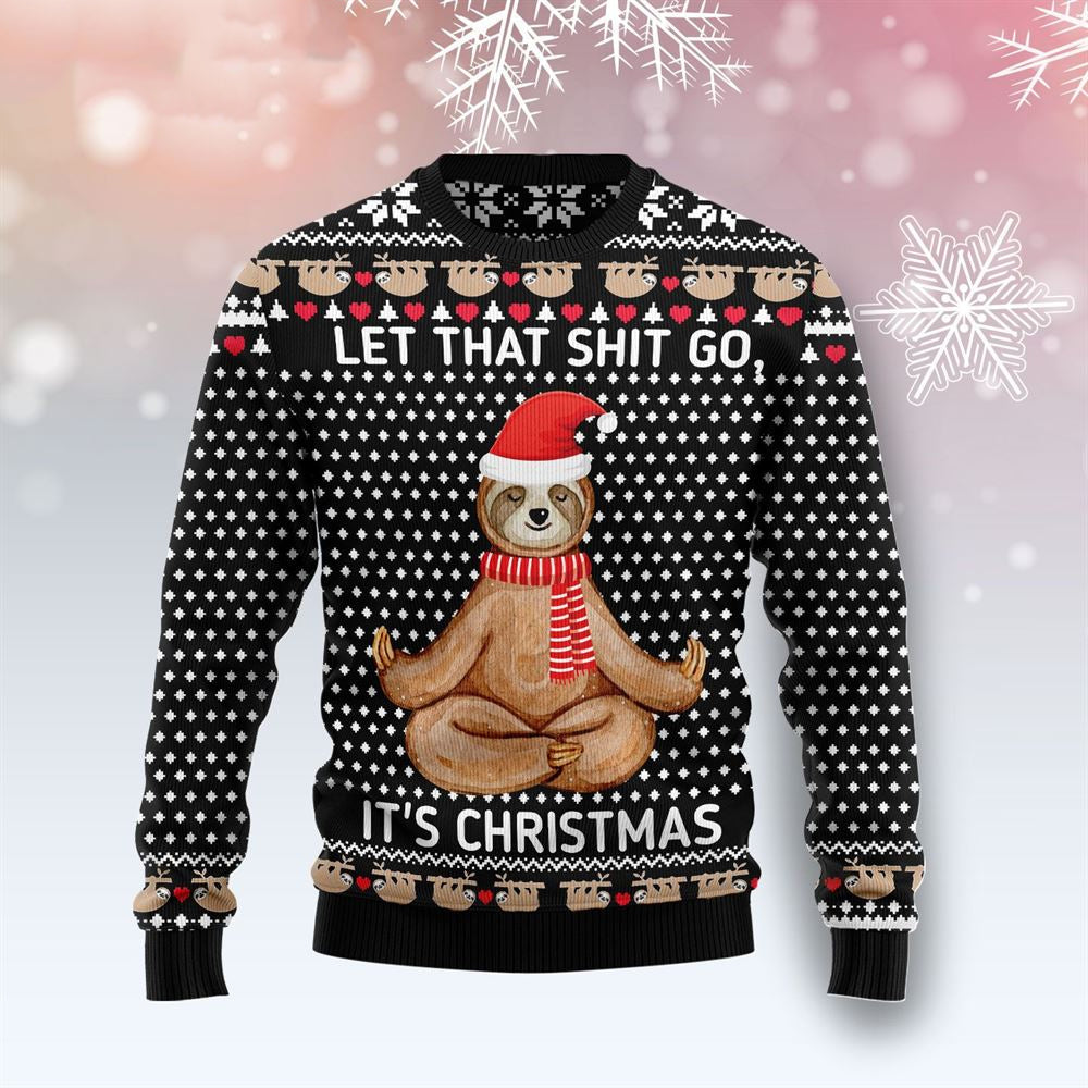 Sloth Xmas Ugly Christmas Sweater For Men & Women Christmas Gift Sweater US2381 - WeCustomit