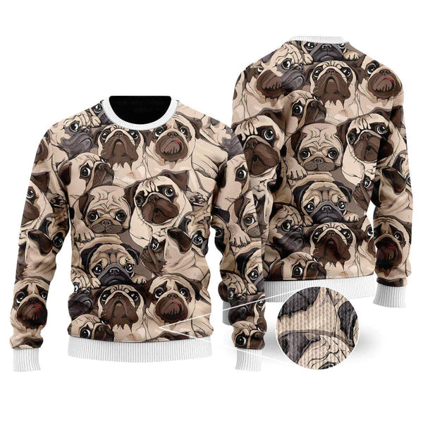 Holidays Puppy Dog Ugly Christmas Sweater For Men & Women Christmas Gift Sweater US2201 - WeCustomit