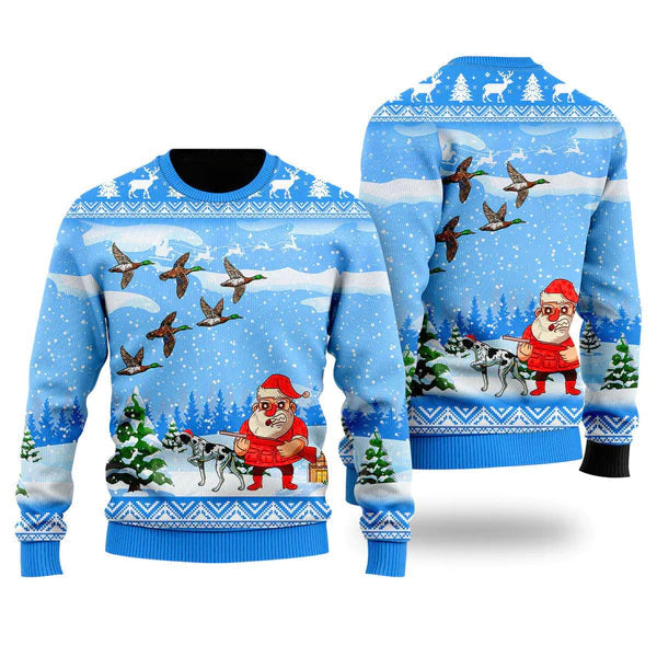 Duck Hunting Christmas Ugly Christmas Sweater For Men & Women Christmas Gift Sweater US1062 - WeCustomit