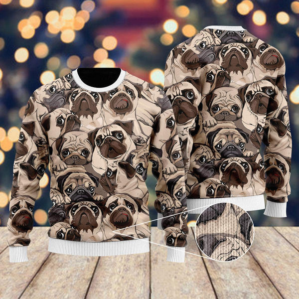 Holidays Puppy Dog Ugly Christmas Sweater For Men & Women Christmas Gift Sweater US2201 - WeCustomit