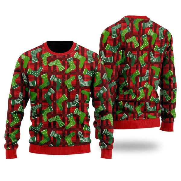 Christmas Sprinkle Sock Ugly Christmas Sweater For Men & Women Christmas Gift Sweater US1369 - WeCustomit