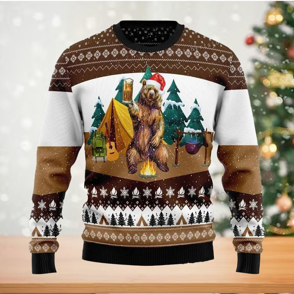 I Hate People Bear Ugly Christmas Sweater For Men & Women Christmas Gift Sweater US2747 - WeCustomit