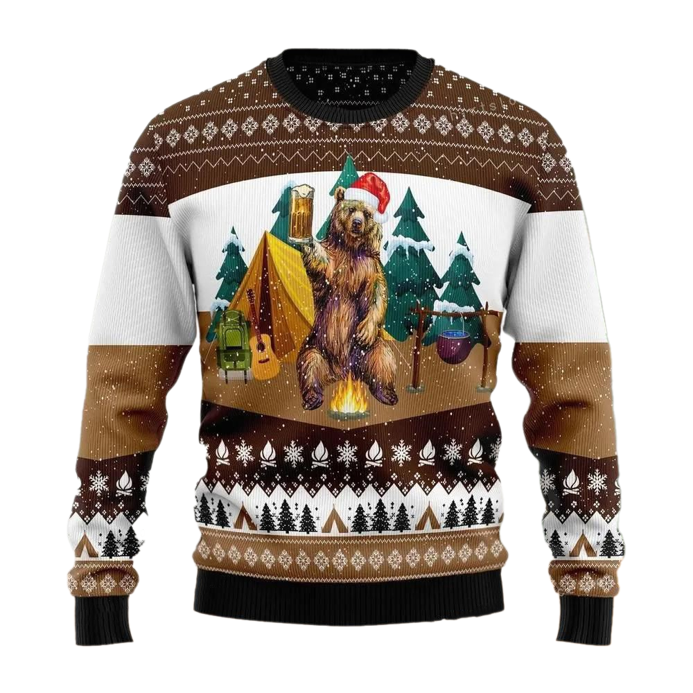 I Hate People Bear Ugly Christmas Sweater For Men & Women Christmas Gift Sweater US2747 - WeCustomit