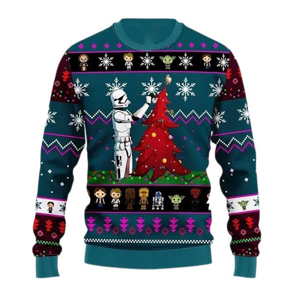 Sto.rmtroo.per Decorates Xmas Tree Ugly Christmas Sweater For Men & Women Christmas Gift Thanksgiving Sweater US4329 - WeCustomit