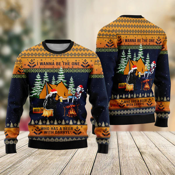 Bigfoot Camping Ugly Christmas Sweater For Men & Women Christmas Gift Sweater US1746 - WeCustomit
