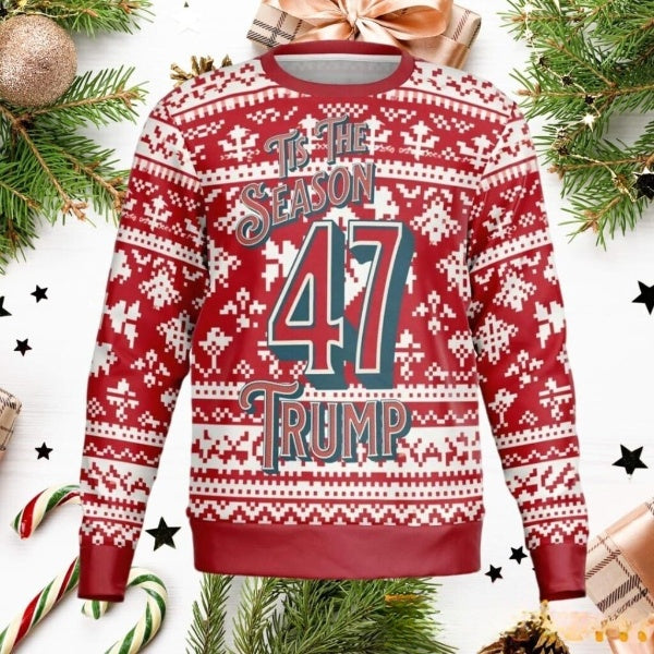 Tis The Season 47 Trump Christmas Ugly Sweater DL023 - WeCustomit