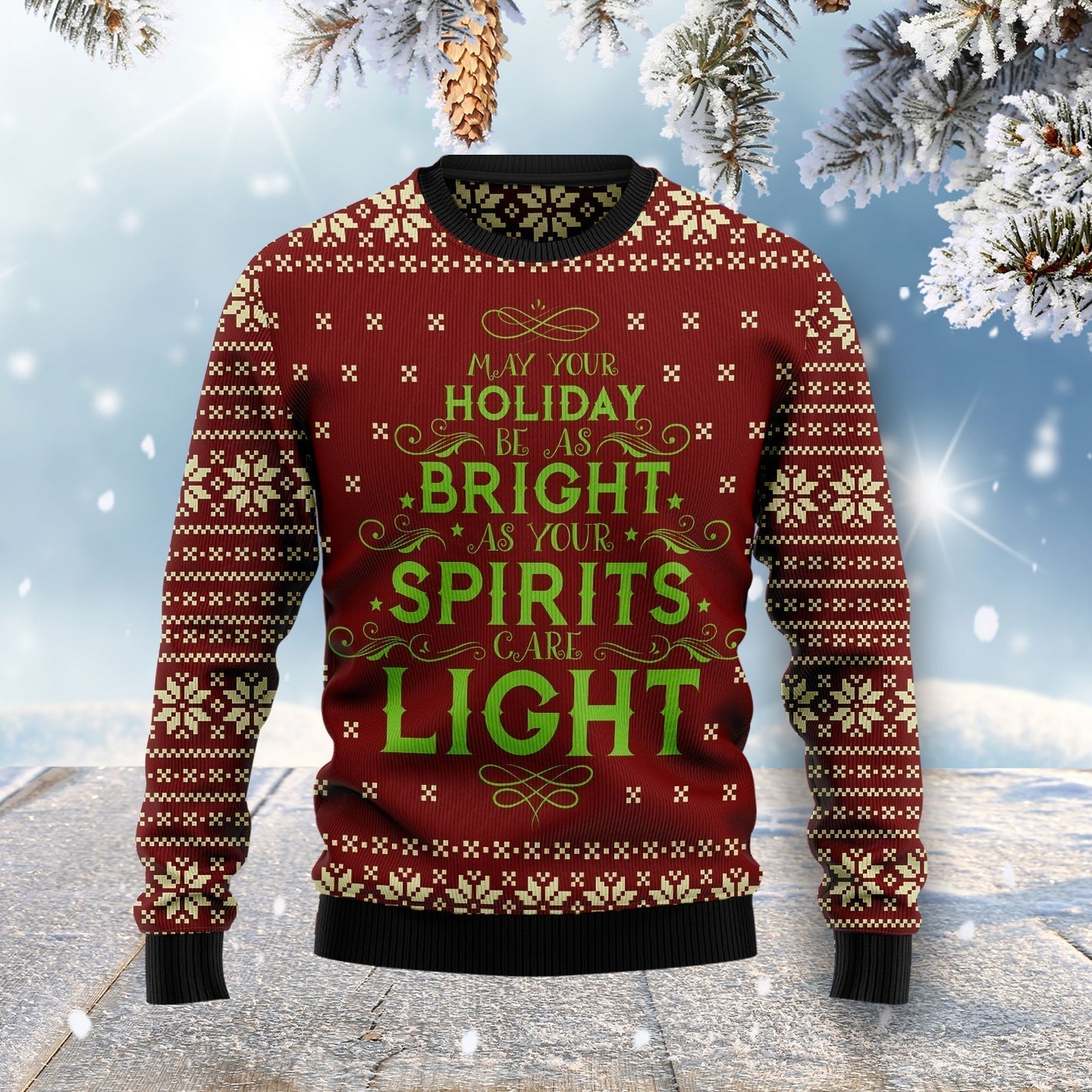 Christmas Eve Ugly Christmas Sweater For Men & Women Christmas Gift Sweater US2908 - WeCustomit