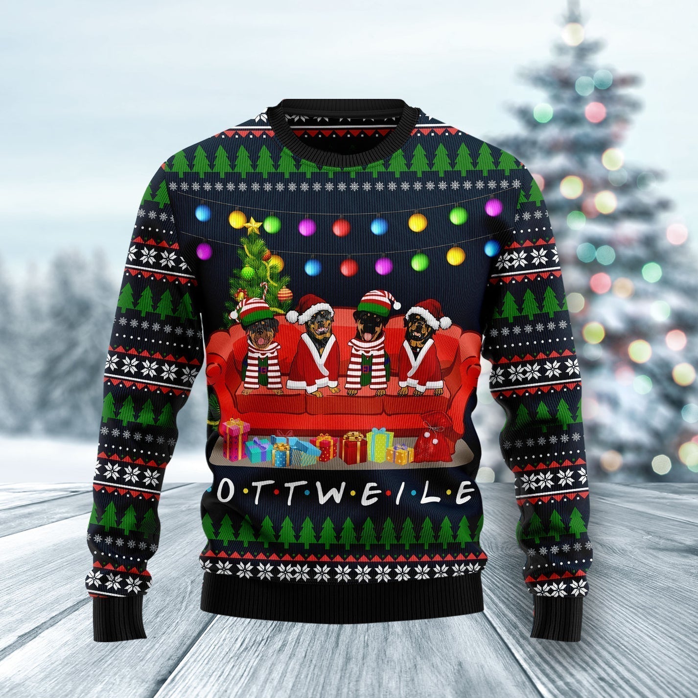Friends On Red Sofa Ugly Christmas Sweater For Men & Women Christmas Gift Sweater US2854 - WeCustomit