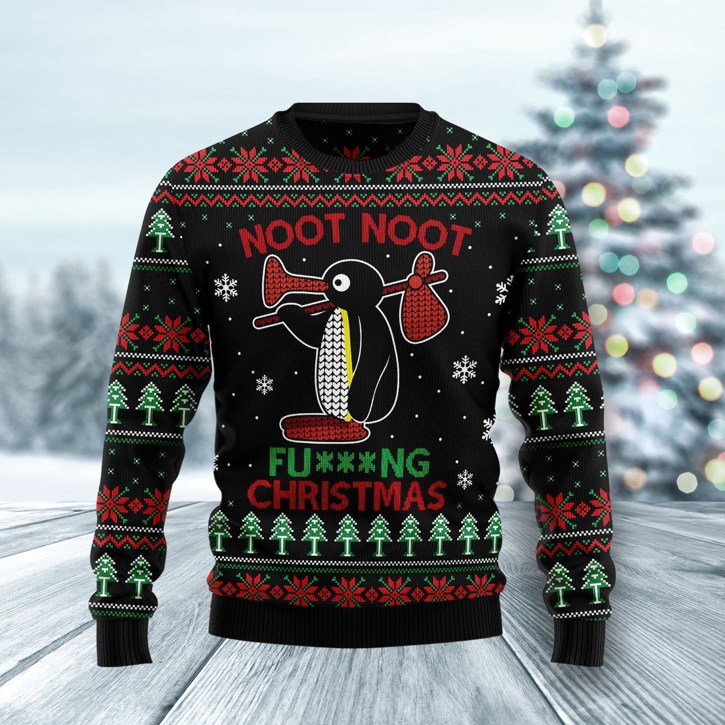 Noot Noot Penguin Ugly Christmas Sweater For Men & Women Christmas Gift Sweater US2915 - WeCustomit