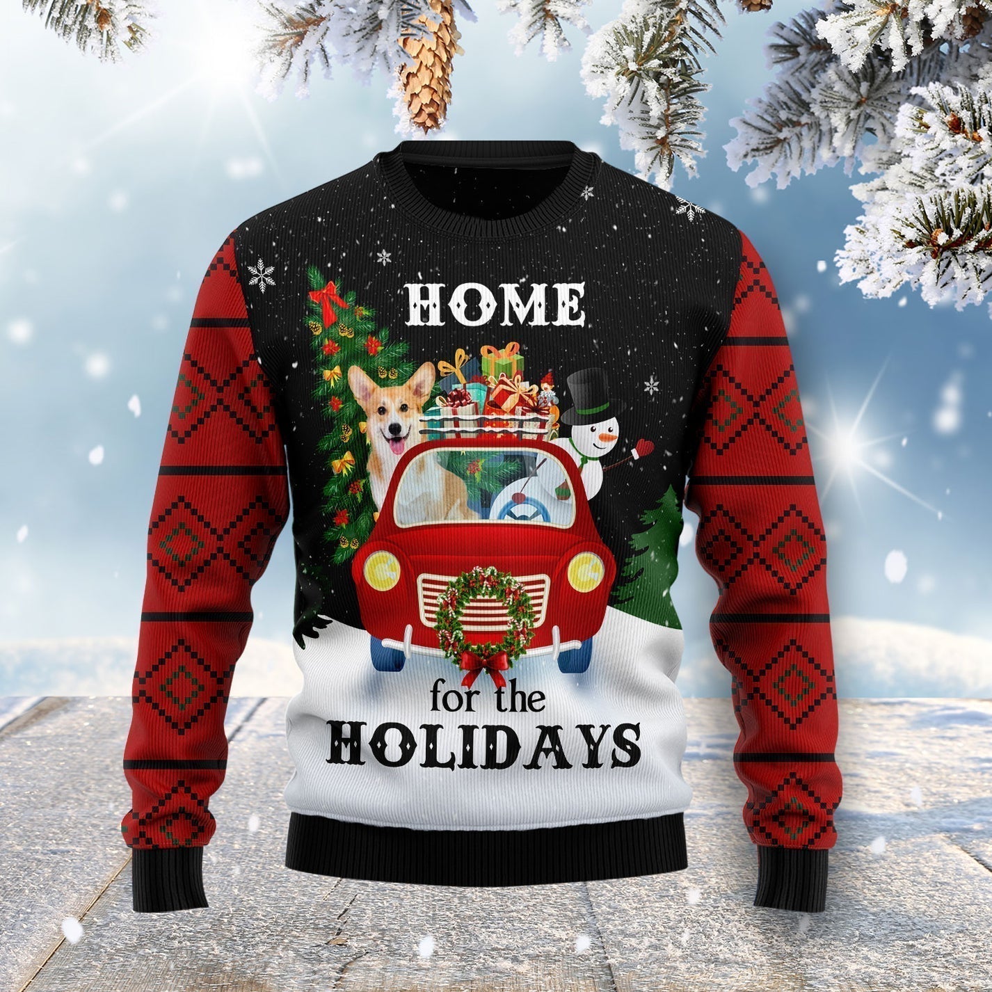 Merry Christmas Dog And Snowman Ugly Christmas Sweater For Men & Women Christmas Gift Sweater US1711 - WeCustomit