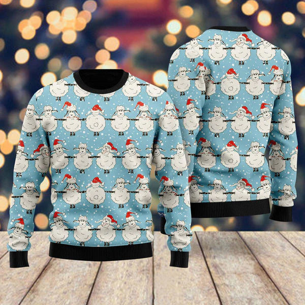 Christmas Sheeps Dancing Ugly Christmas Sweater For Men & Women Christmas Gift Sweater US1138 - WeCustomit