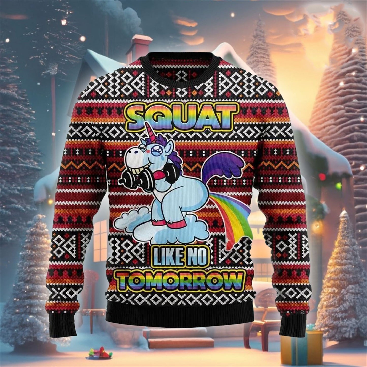 Unicorn Funny Ugly Christmas Sweater For Men & Women Christmas Gift Sweater US3429 - WeCustomit