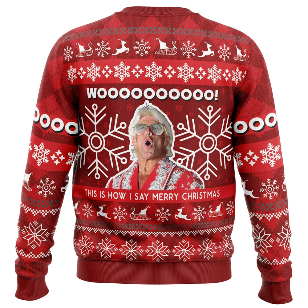 Christmas Flair Pro Wrestling Ugly Christmas Sweater DL035 - WeCustomit